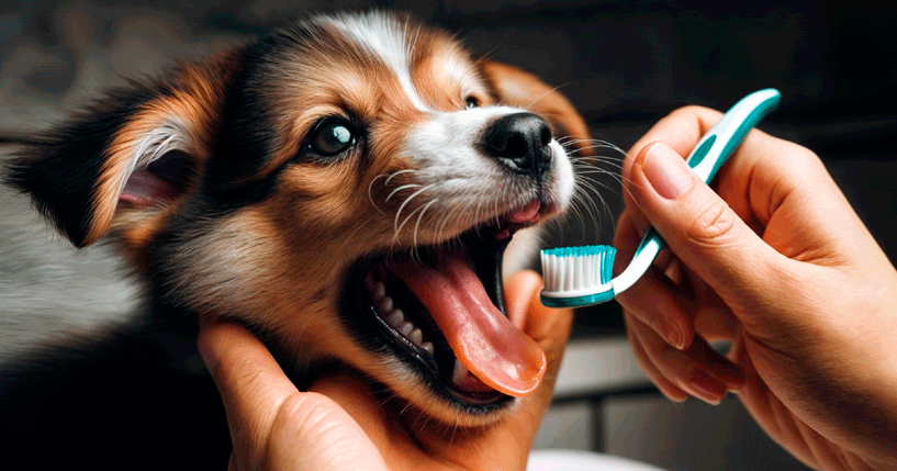 Cómo cepillar los dientes de tu perro