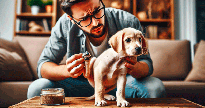 Perro baño