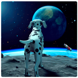 Perruno en la luna